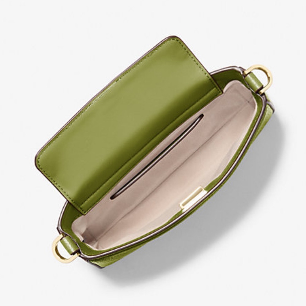 MICHAEL KORS Bryant Sm Pebbled Leather Convertible XBody Pochette
Meadow Green - Picture 2 of 16